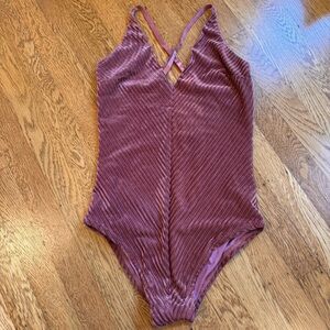 Lunalae Stella bodysuit Velvet, dusty pink sz women’s US 4 pole dance wear
